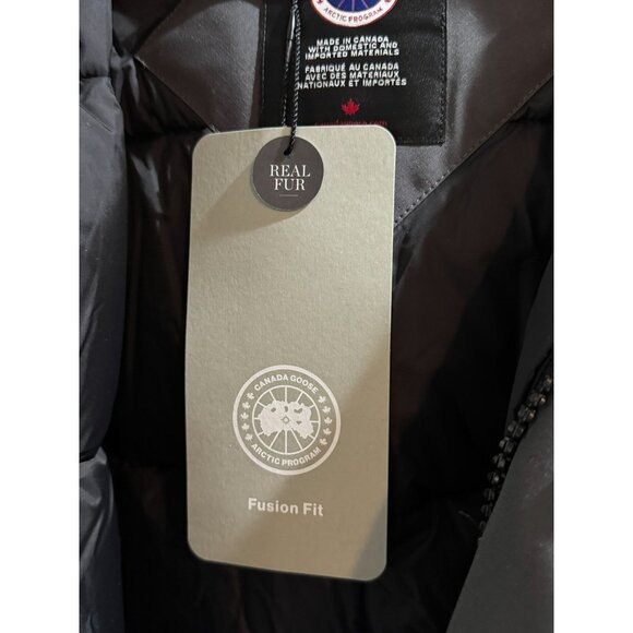 Canada Goose Langford Parka Mens Size M Graphite With Fur Hood - Picture 7 of 12